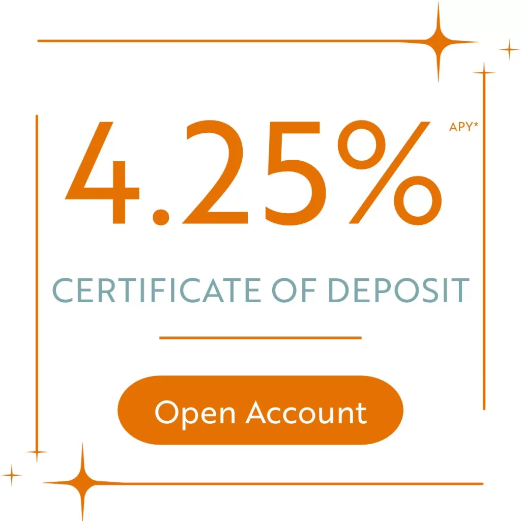 4.25% Certificate of Deposit - Open Account